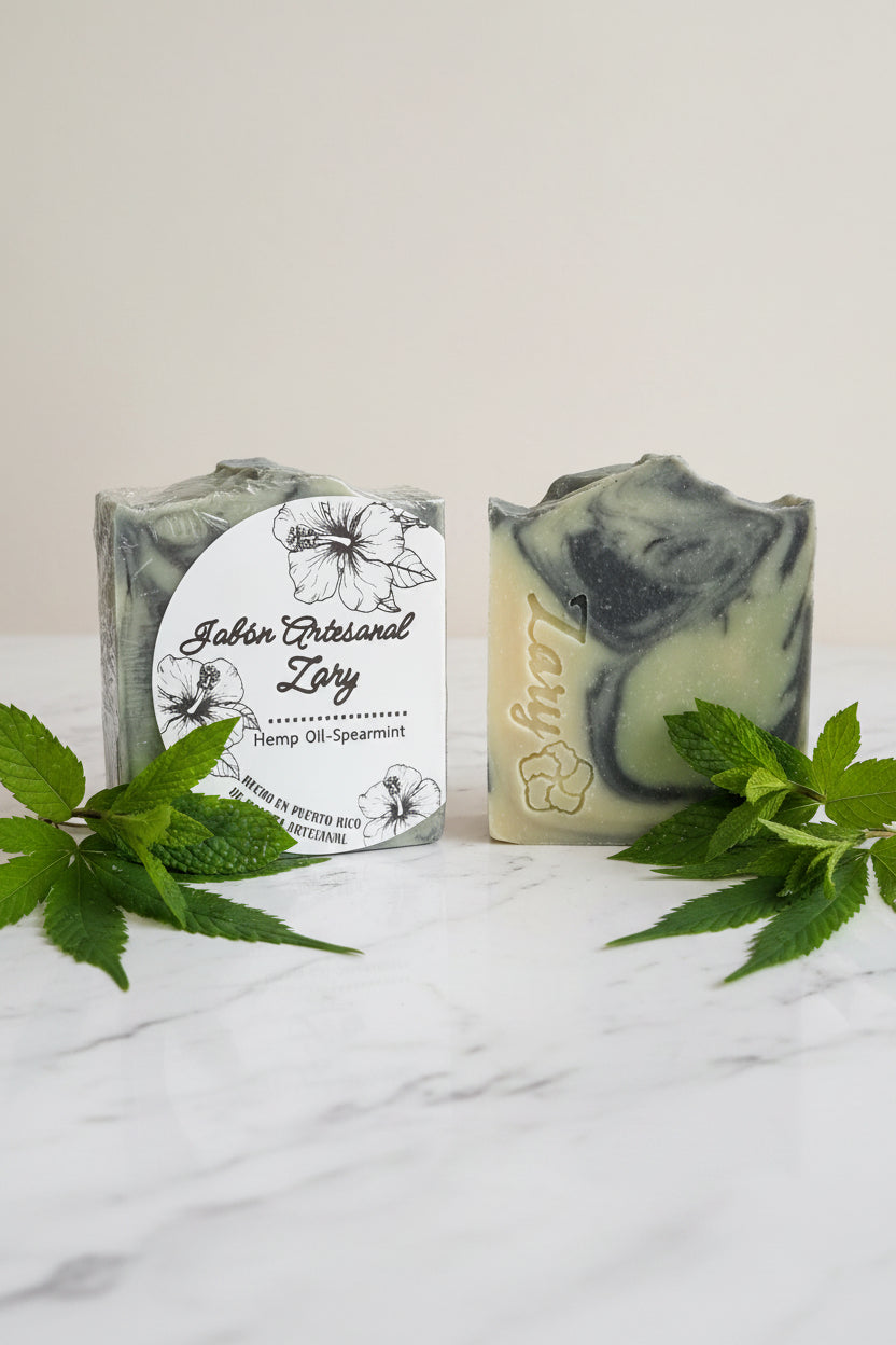 Jabón de Hemp Seed Oil y Spearmint