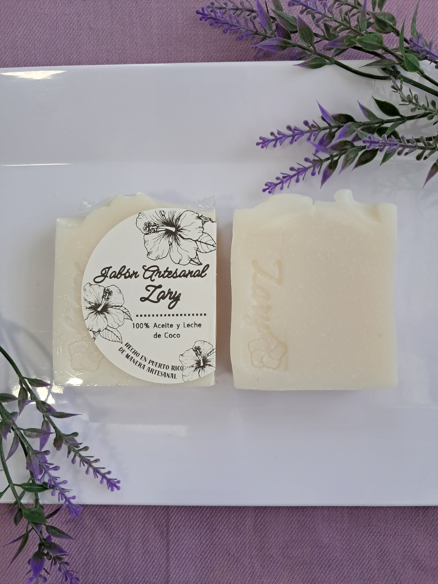 Jabón 100% Aceite y Leche de Coco