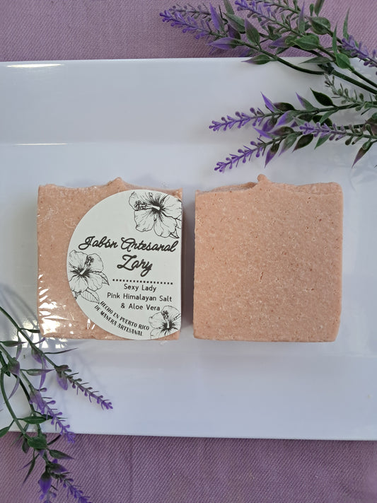 Jabón Sexy Lady (Pink Himalayan Salt & Aloe Vera)