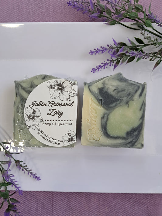 Jabón de Hemp Seed Oil y Spearmint