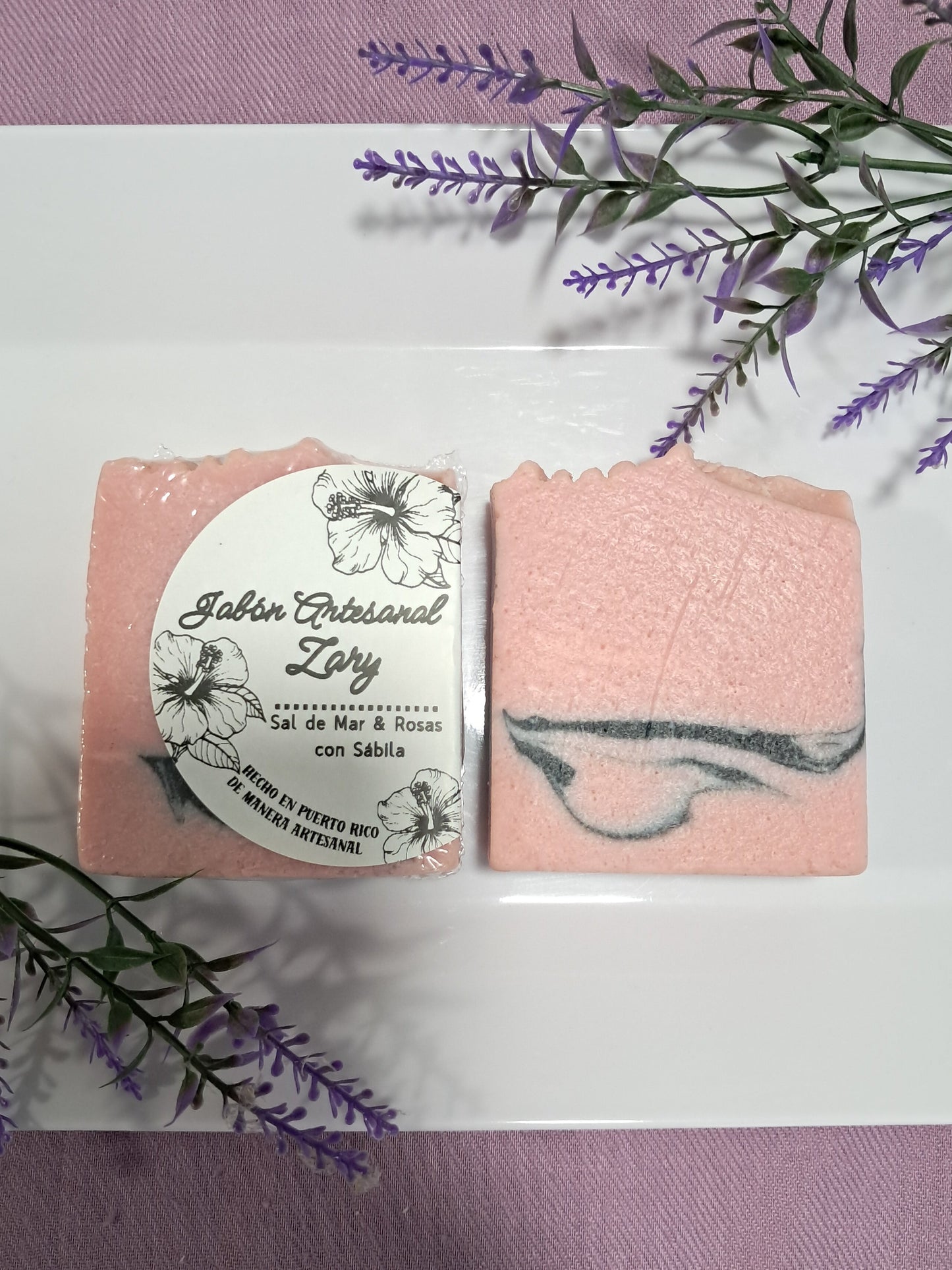 Sal de Mar y Rosas (Aloe Vera)