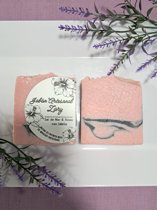 Sal de Mar y Rosas (Aloe Vera)